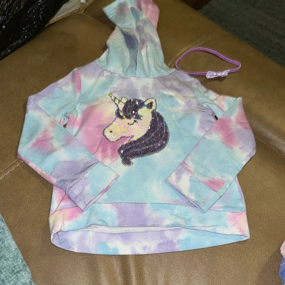 Unicorn pullover and headband